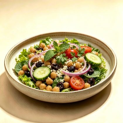 Spinach & Chickpea Salad
