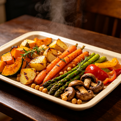 Vegan Vegetable Roast Plate