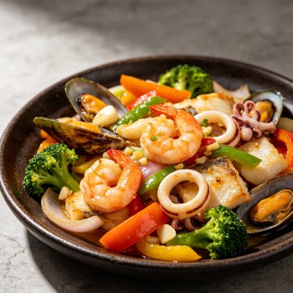 Mixed Seafood Stir-Fry