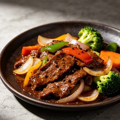 Black Pepper Beef Stir-Fry