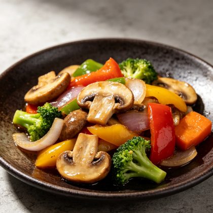 Mushroom & Pepper Stir-Fry